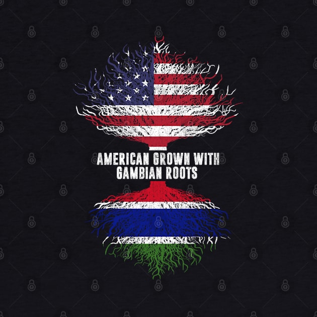 American Grown with Gambian Roots USA Flag by silvercoin